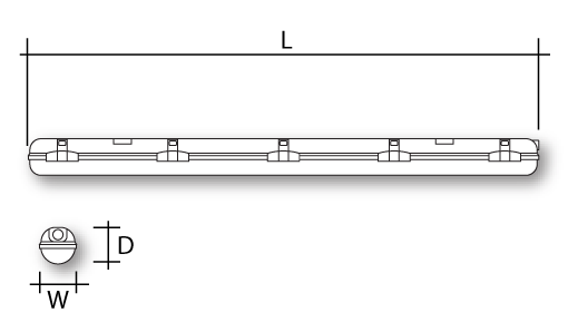 COMSITE LINEAR 110V Dimensions