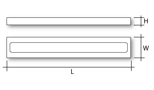 PROLED100 HCS UGR Dimensions