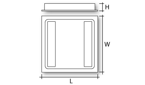 PROLED100 HER Dimensions