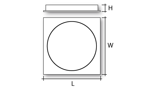 PROLED100 OCC UGR Dimensions