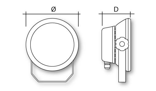 PROLED50 ESP Dimensions