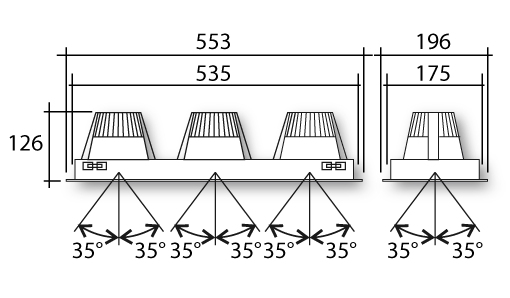 PROLED50 FTD Dimensions