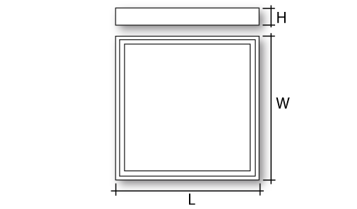 PROLED75 QSR Dimensions