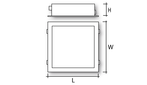 PROLED75 RST Dimensions