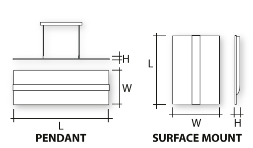 PROLED100 TRF Dimensions