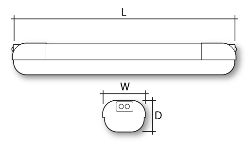 TAURUS ZONE 1 LINEAR IP65 Dimensions